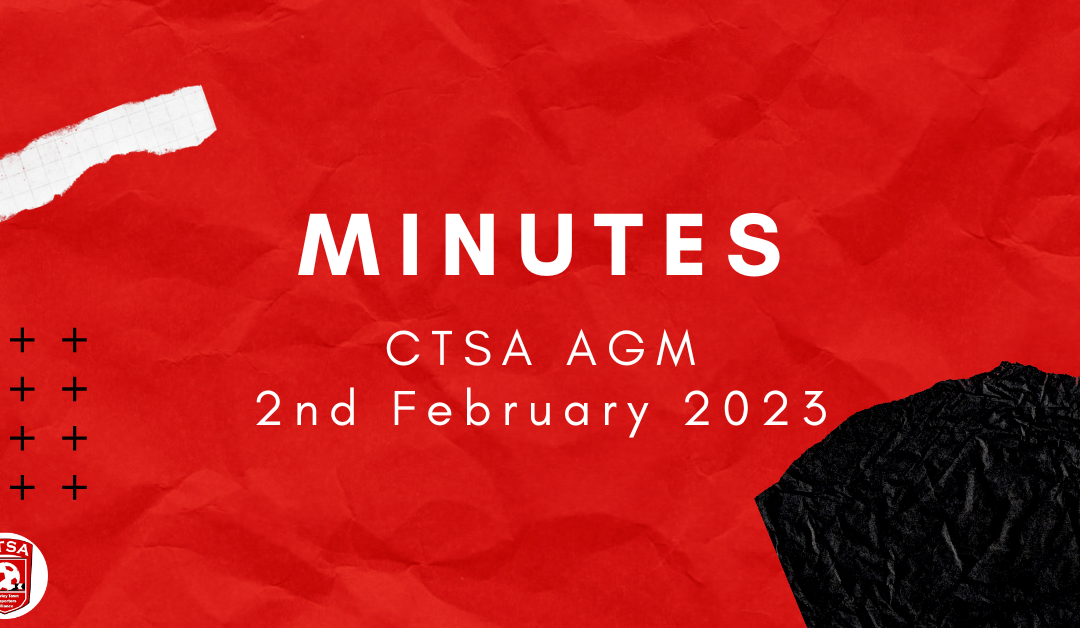 CTSA AGM minutes – 02/02/2023