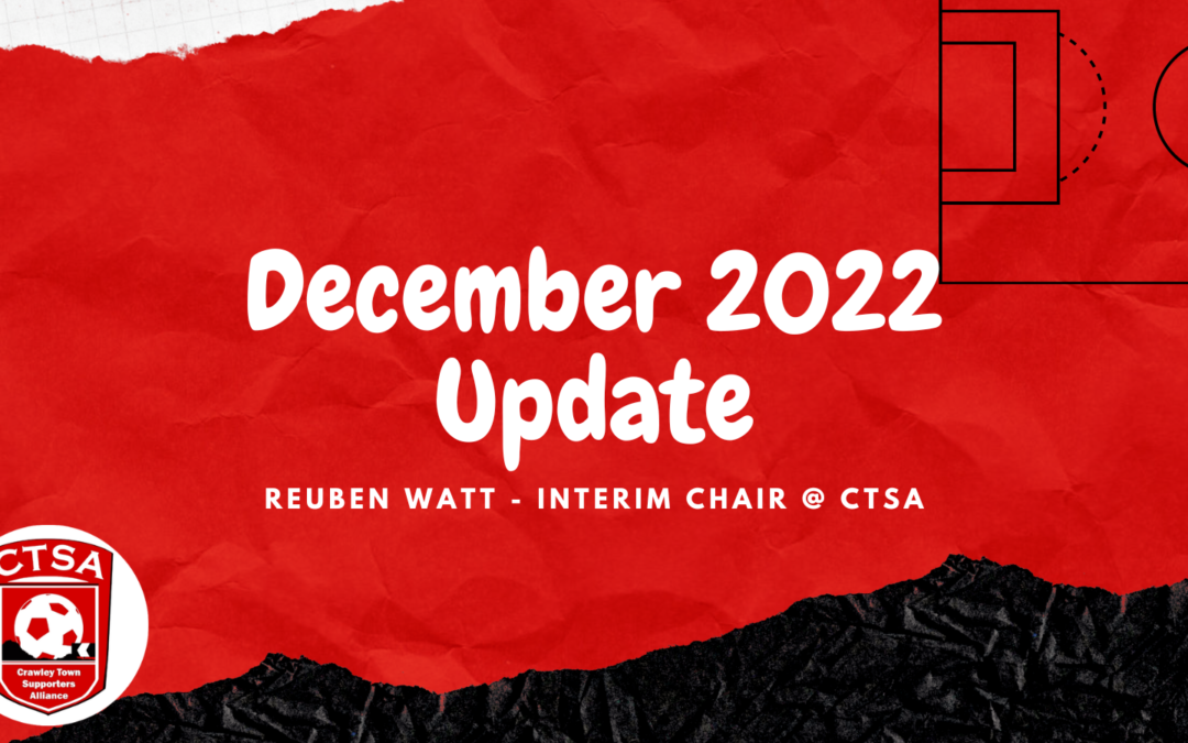 December Chair Update