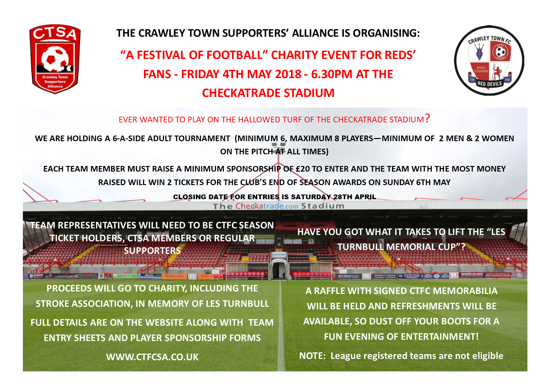 CTSA Festival of Football Friday 4th May